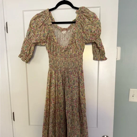 Doen Ischia Chrysanthemum Floral Dress - Picture 3 of 4